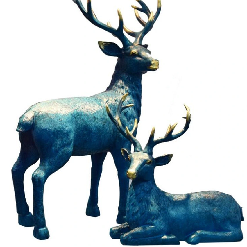 Zresin Crafts Desk Decor Interior Display Decoration Reindeer Figurines