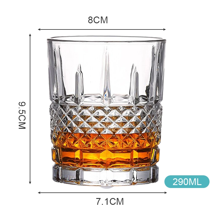 Tumblers Modern Rotate Wine Glass Crystal Whiskey Glass Whiskey Stones Ball Gift Set with Wooden Box for Man