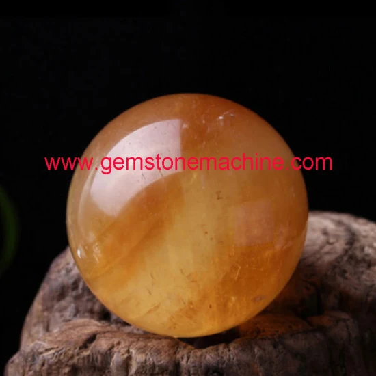 Bola de cristal de esfera de calcita amarela natural de alta qualidade para decoração