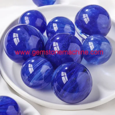 Bola de cristal de quartzo esférica sintética de alta qualidade para decoração