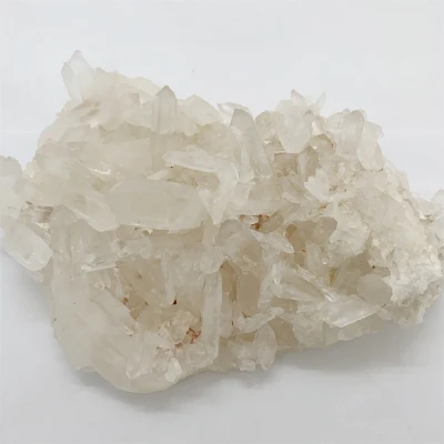 Atacado 100% Natural Aura Cluster de Quartzo Cristalino Clusters de Cristal Branco Pedras de Cura de Quartzo de Rocha