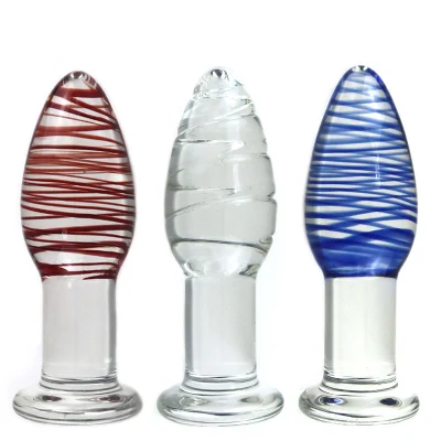 Brinquedo anal Vidro de cristal Dildo Plug anal Masturbação anal Massagem ponto G Produtos sexuais Brinquedos sexuais para mulheres homens gays