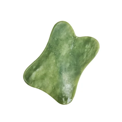 Ferramentas de Raspagem Jade Facial Xiuyan Natural Tábua de Raspagem Jade Guasha Verde Escuro