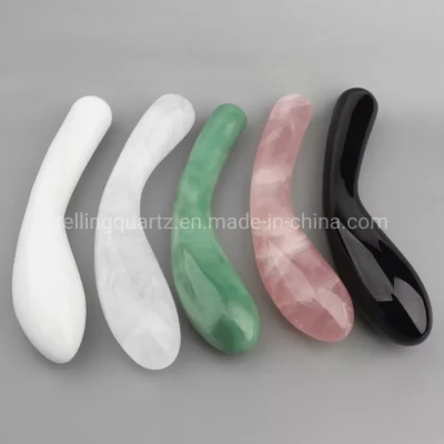 Bastão de massagem de cristal natural Yoni para massagem tamanho grande Dildo de pênis sexy de tamanho grande